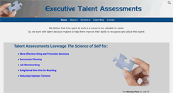 Desktop Screenshot of executivetalentassessments.com